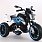 Електромобіль T-7232  мотоцикл 12V4.5AH мотор 2х18W з MP3, WHITE